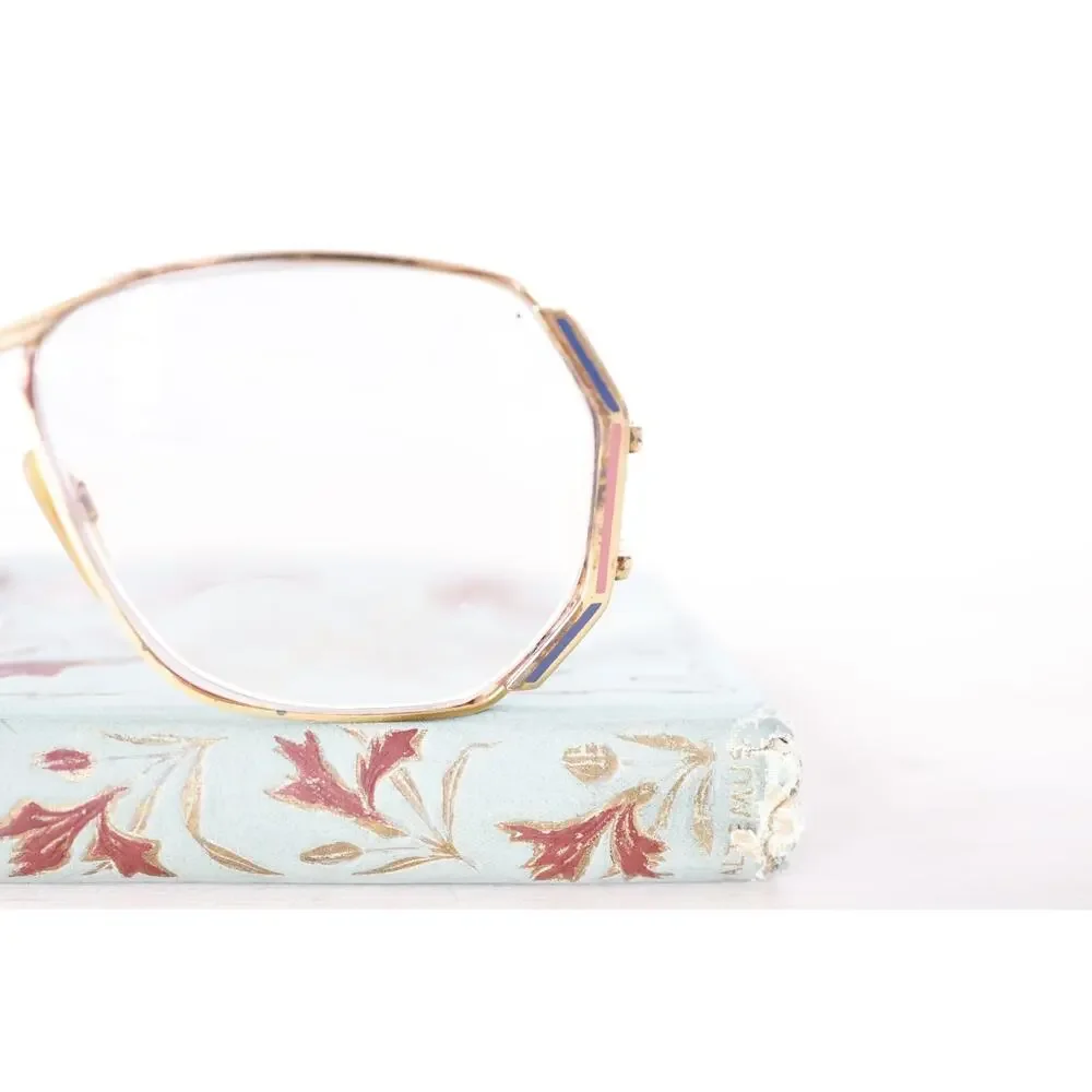 Vintage Cazal 1980s Eyeglass Frames West Germany Multicolor Street Hip Hop